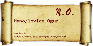 Manojlovics Oguz névjegykártya